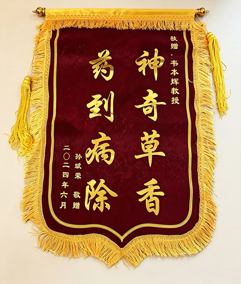 神奇草香&mdash;&mdash;患者感恩赠旗（二）